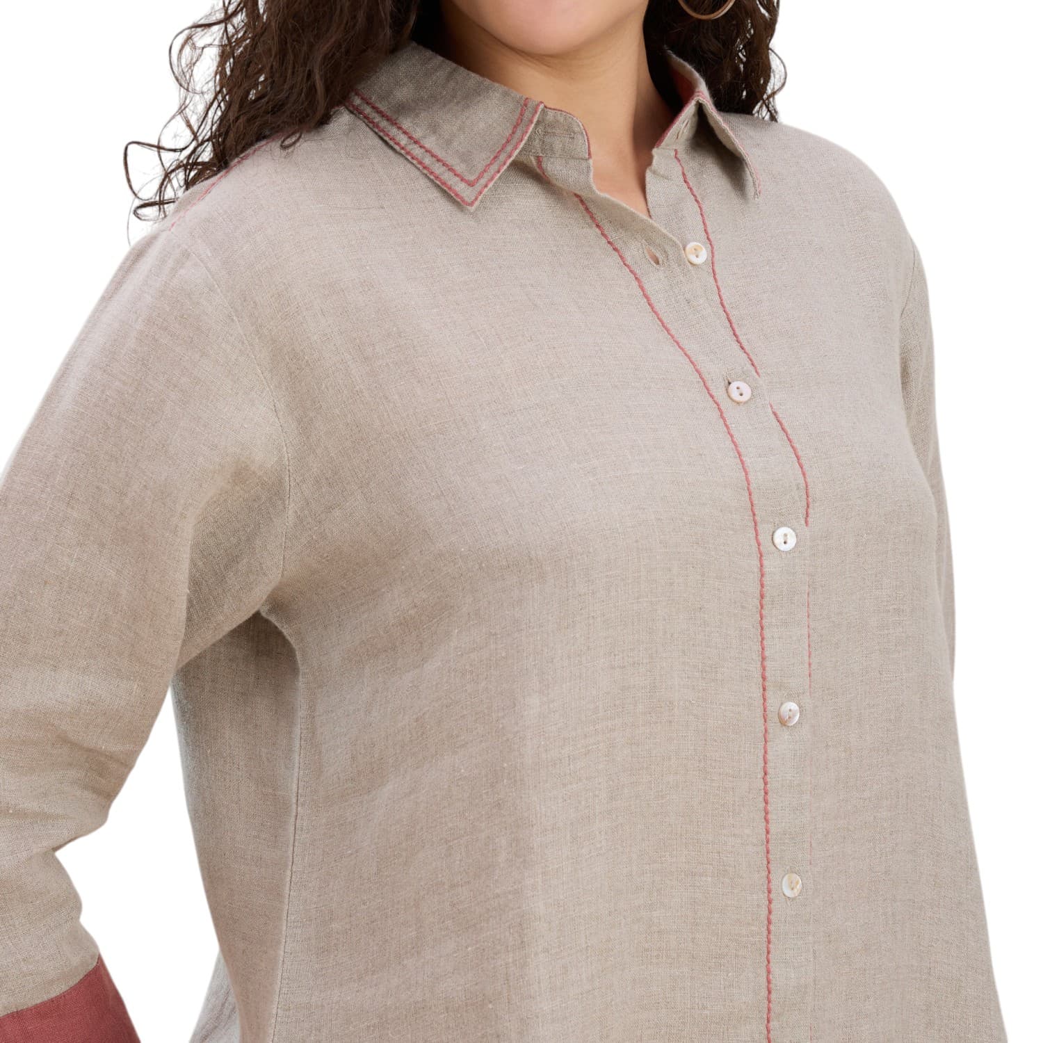 Beige with Rust Trim Co-ord — view 5