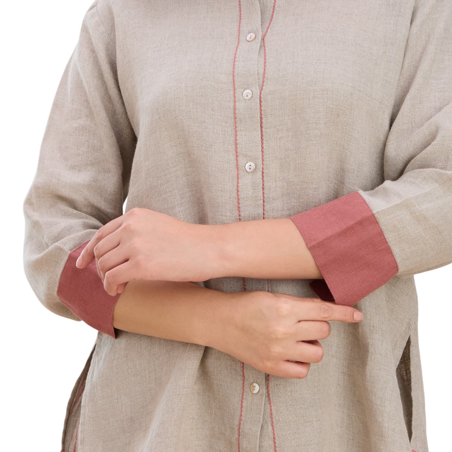 Beige with Rust Trim Co-ord — view 6