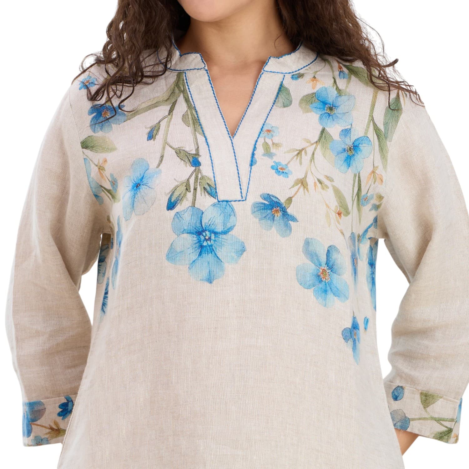 Cornflower Blue Linen Co-ord — view 5