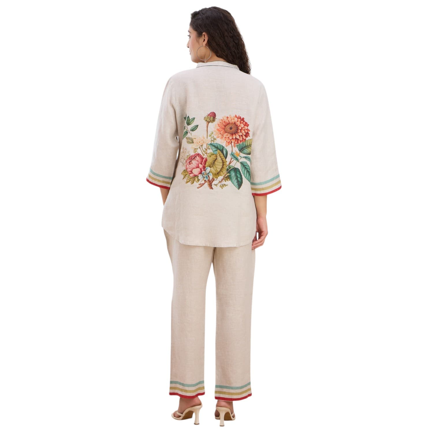 Botanical Print Linen Co-ord — view 4