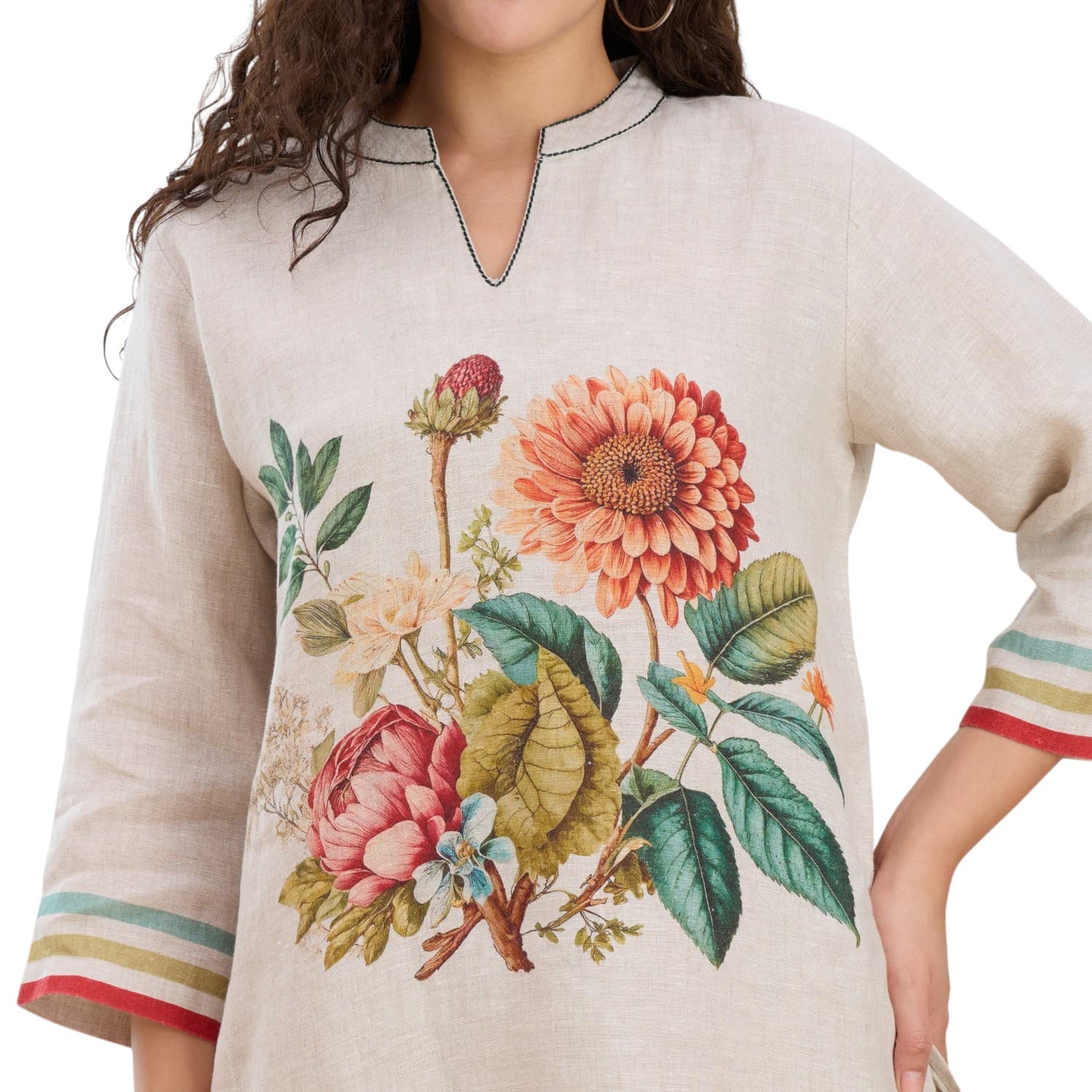 Botanical Print Linen Co-ord — view 5